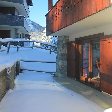 Appartement Chaleureux Les Houches 29 M² Piscine Partagee Exterior photo